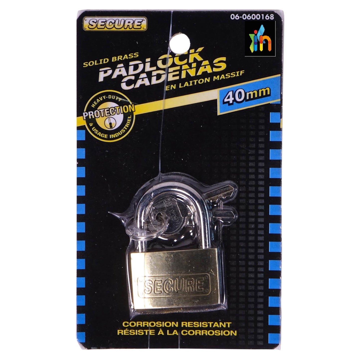 CANDADO RESISTENTE A LA CORROCION CON LLAVE DE SEGURIDAD