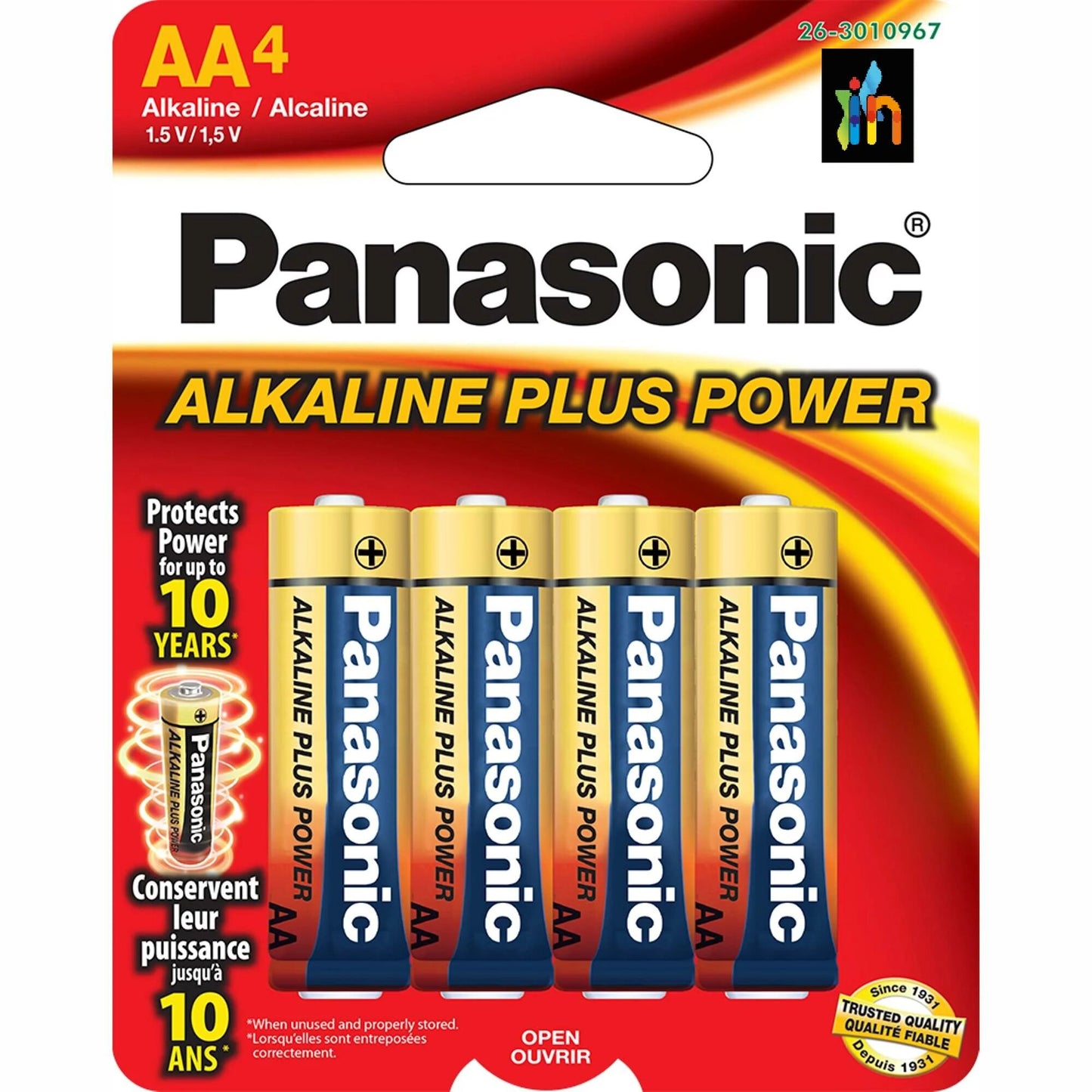 PAQUETE DE PILAS BATERIA ORIGINAL AA4 PANASONIC ZINC