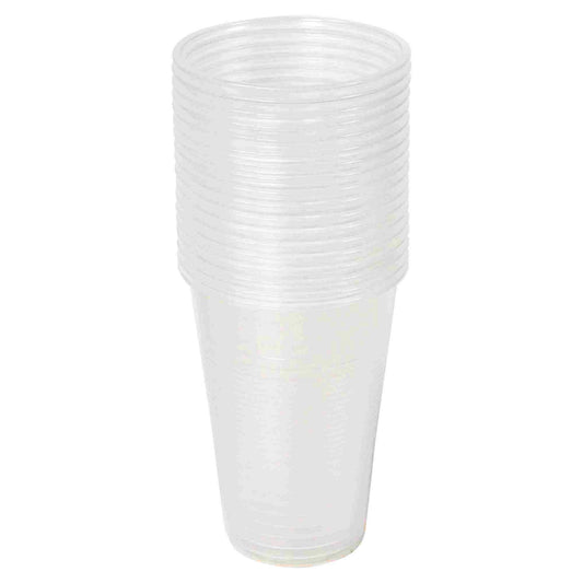 VASOS TRANSPARENTES RESISTENTE EN PLASTICO POR PAQUETE